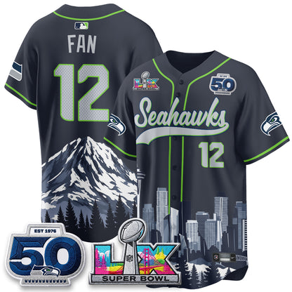 Seattle Seahawks City Edition Vapor Baseball Jersey - Stitch