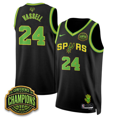 San Antonio Spurs 2026 Basketball Finals Alien Style Vapor Jersey - Stitched