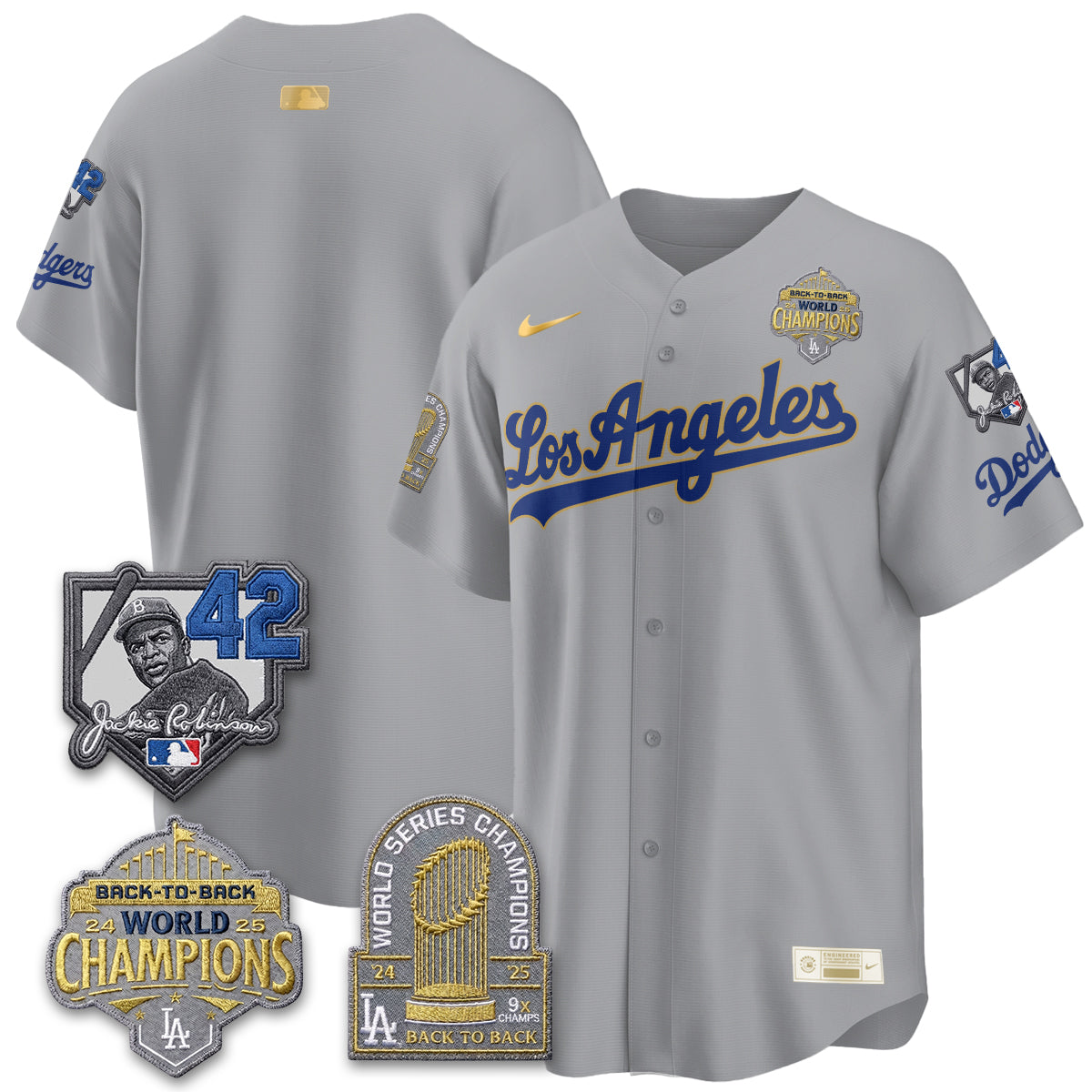LAD 2026 New Era Gold Collection Vapor Limited Jersey - B2B Champs - All Stitched