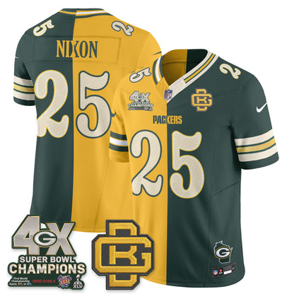 Green Bay Packers Rivalries Split Edition Vapor Jersey - Stitched
