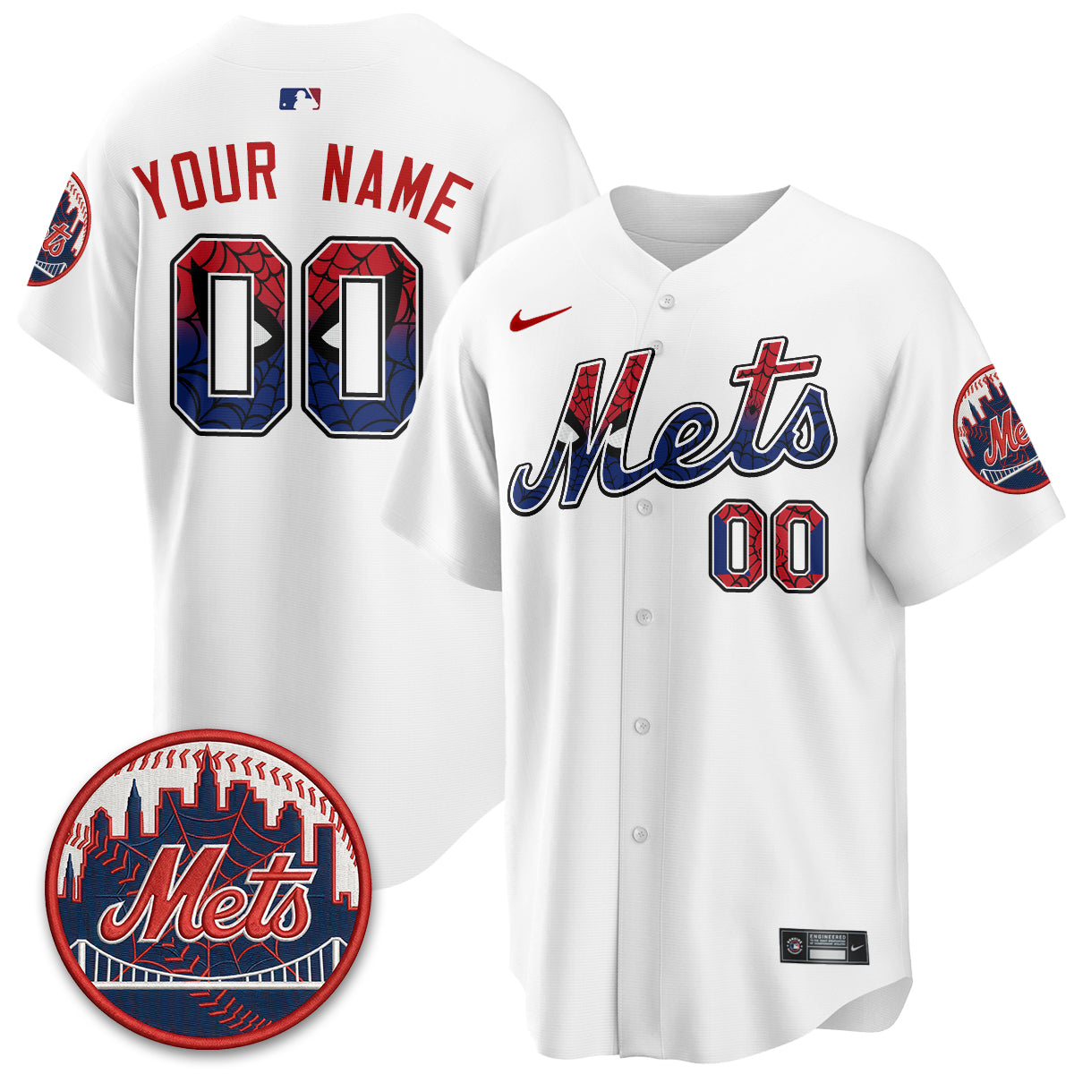 New York Mets x Web-Head Vapor Premier Limited Custom Jersey - All Stitched V2