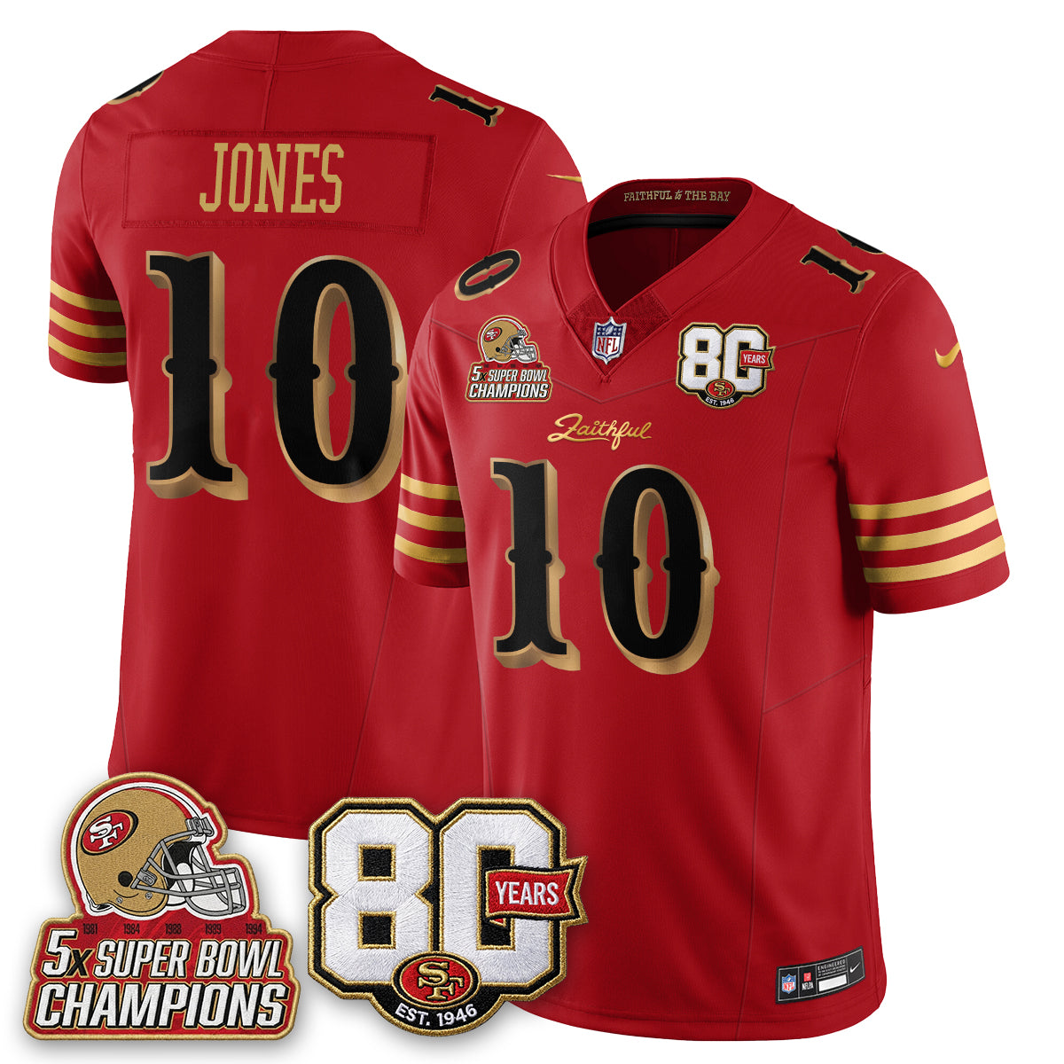 SF 80 Years & 5X Champs Rivalries Edition - Stitched (2)