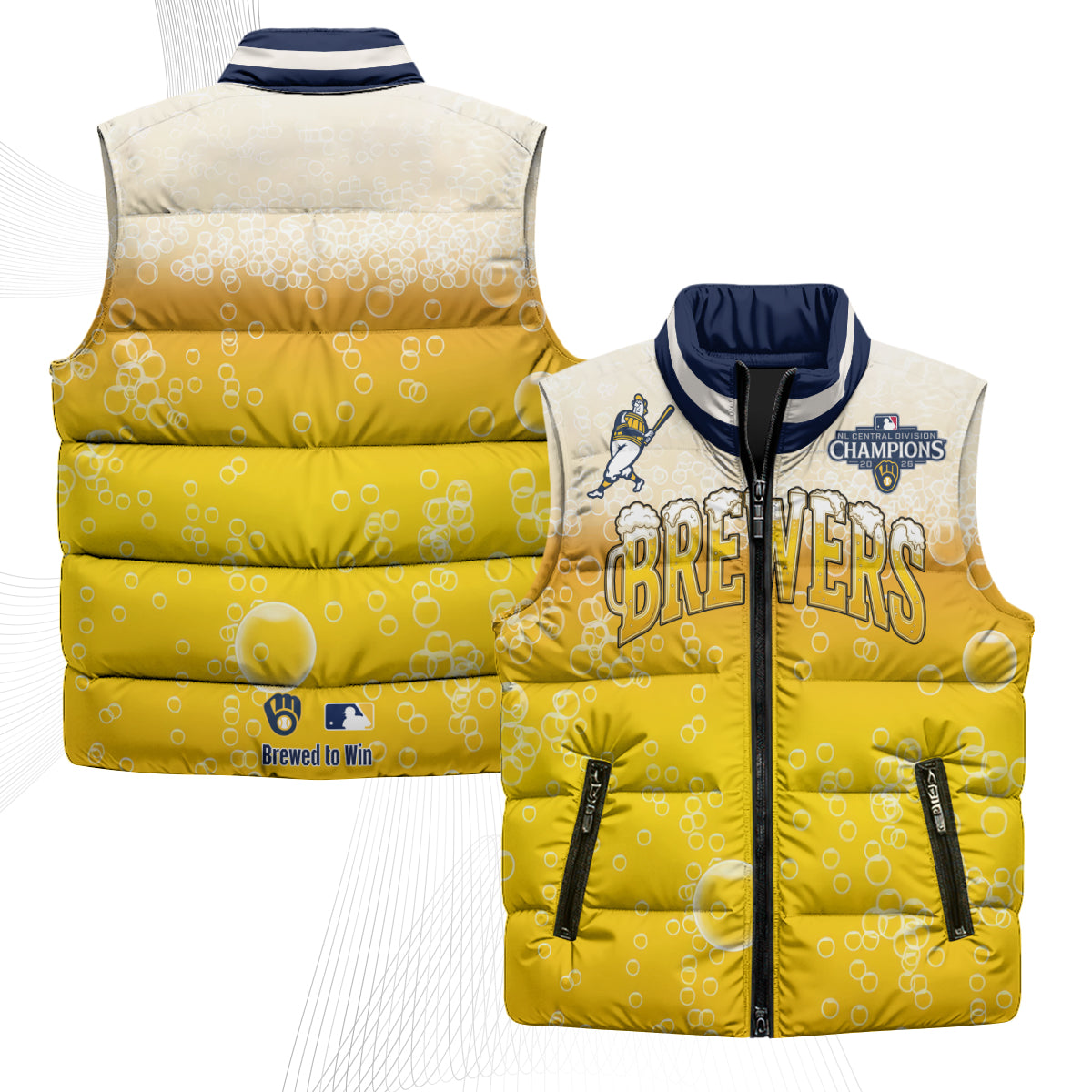 MIL 2026 NL Division Champs Puffer Vest - Printed