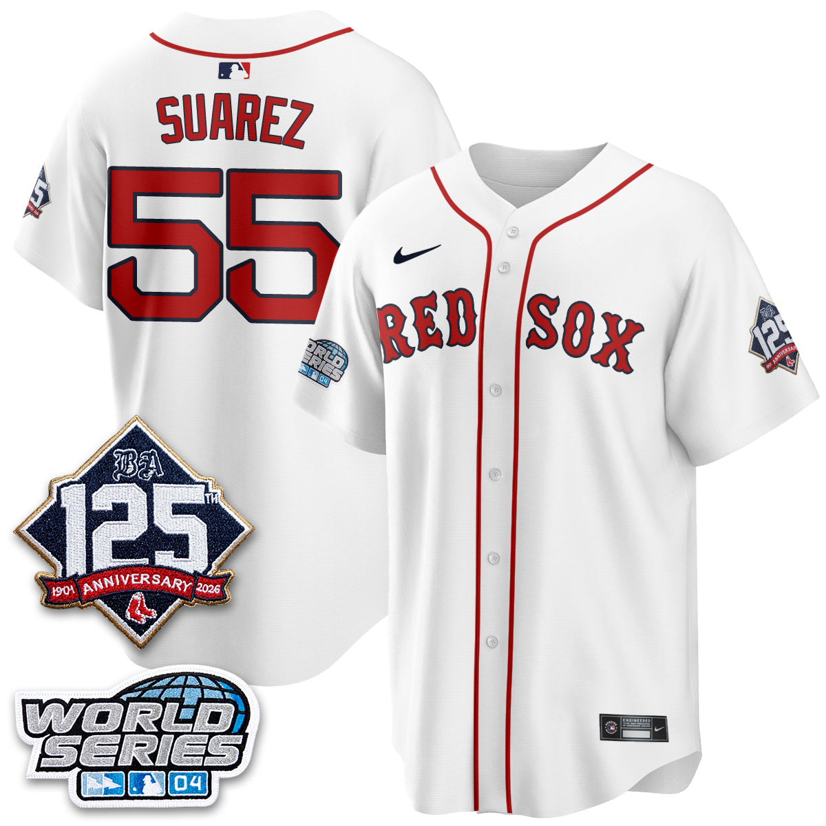 Boston Red Sox Throwback 2004 Vapor Jersey - Stitched