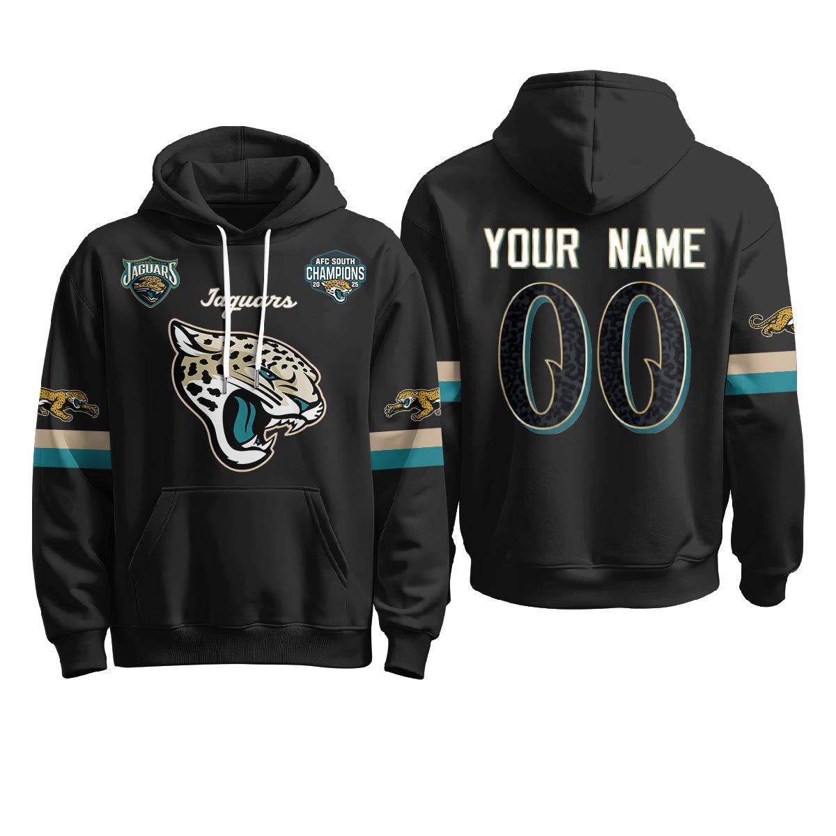 Jacksonville Jaguars 2026 Rivalries Custom Fleece Hoodie - Printed