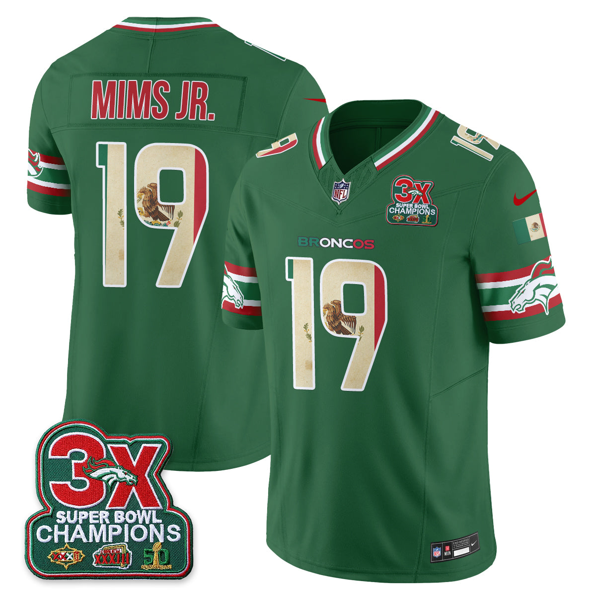 DEN Mexico Edition Vapor Jersey - Stitched