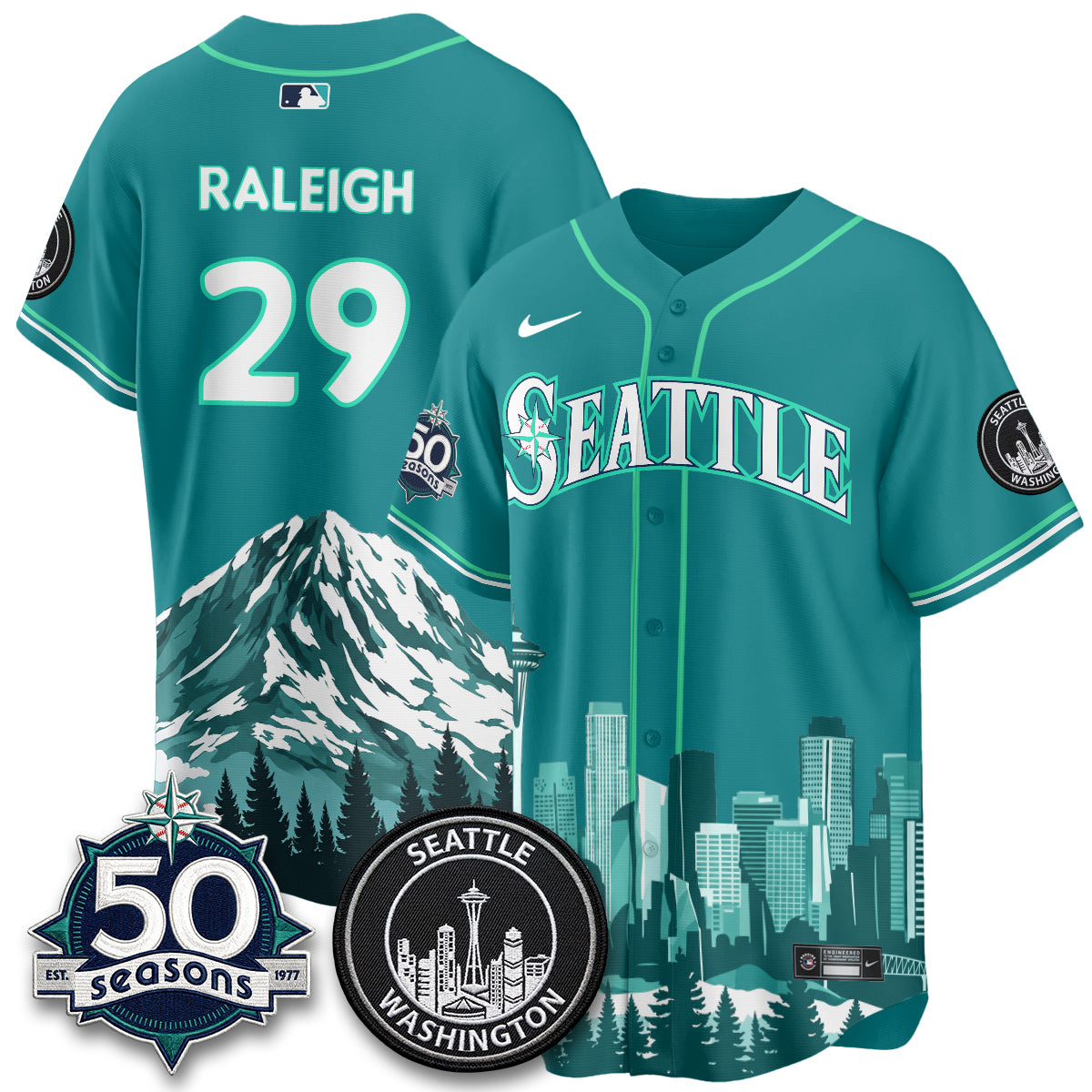 Seattle Mariners City Edition Vapor Jersey - Printed