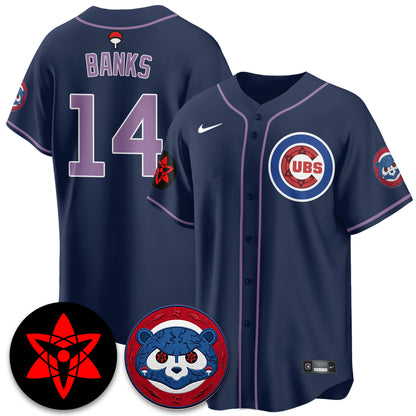Chicago Cubs Uchiha Sasuke Vapor Limited Jersey - Stitched