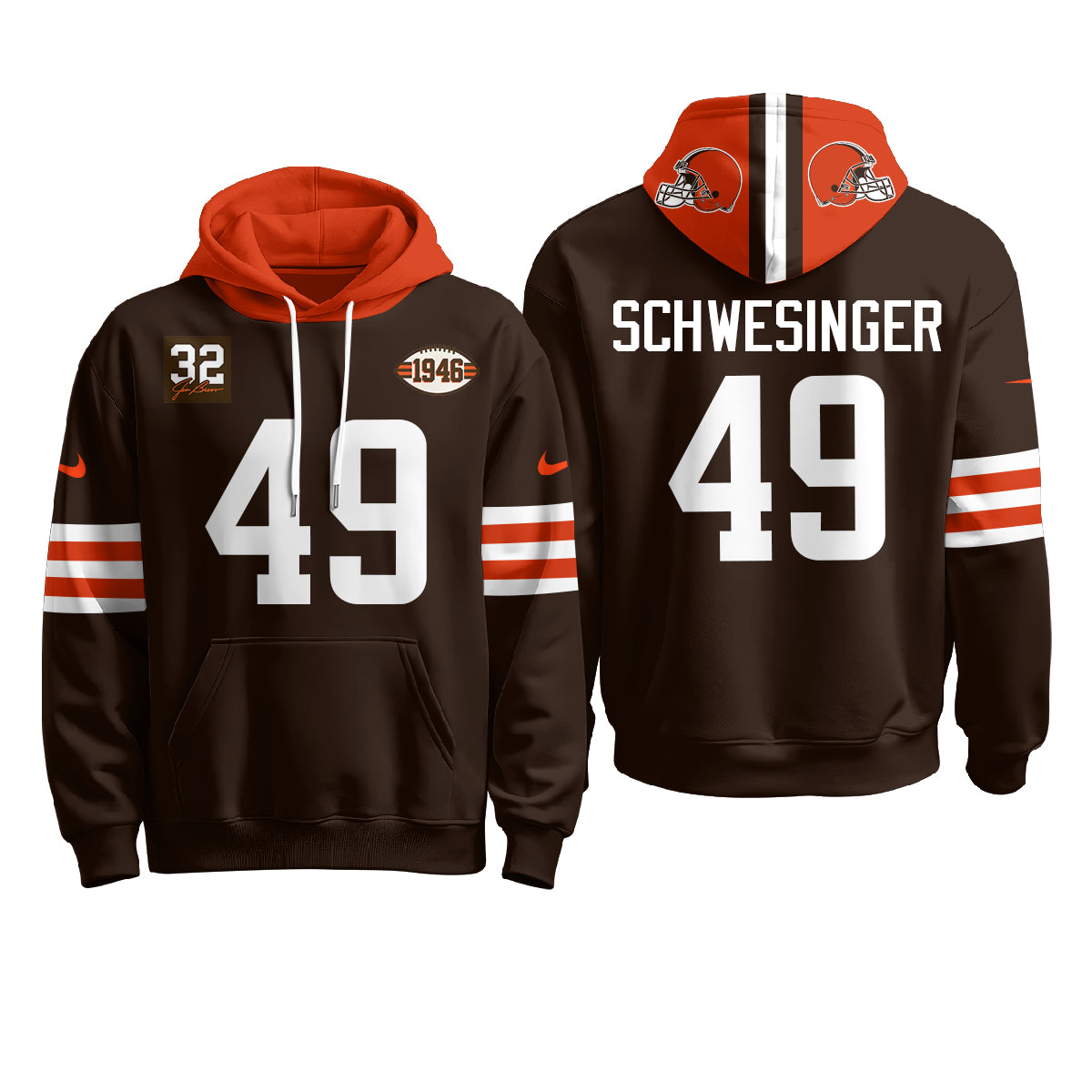 CLE 1946 Anniversary Patch Hoodie - Stitched