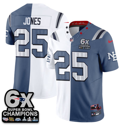 New England Patriots Rivalries Split Edition Vapor Jersey - Stitched
