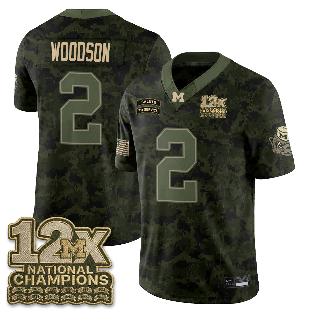 MICH 2026 Salute to Service Vapor Jersey - Stitched