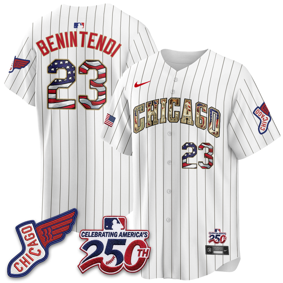 Chicago White Sox 2026 Independence Day USA Vapor Jersey - Stitched