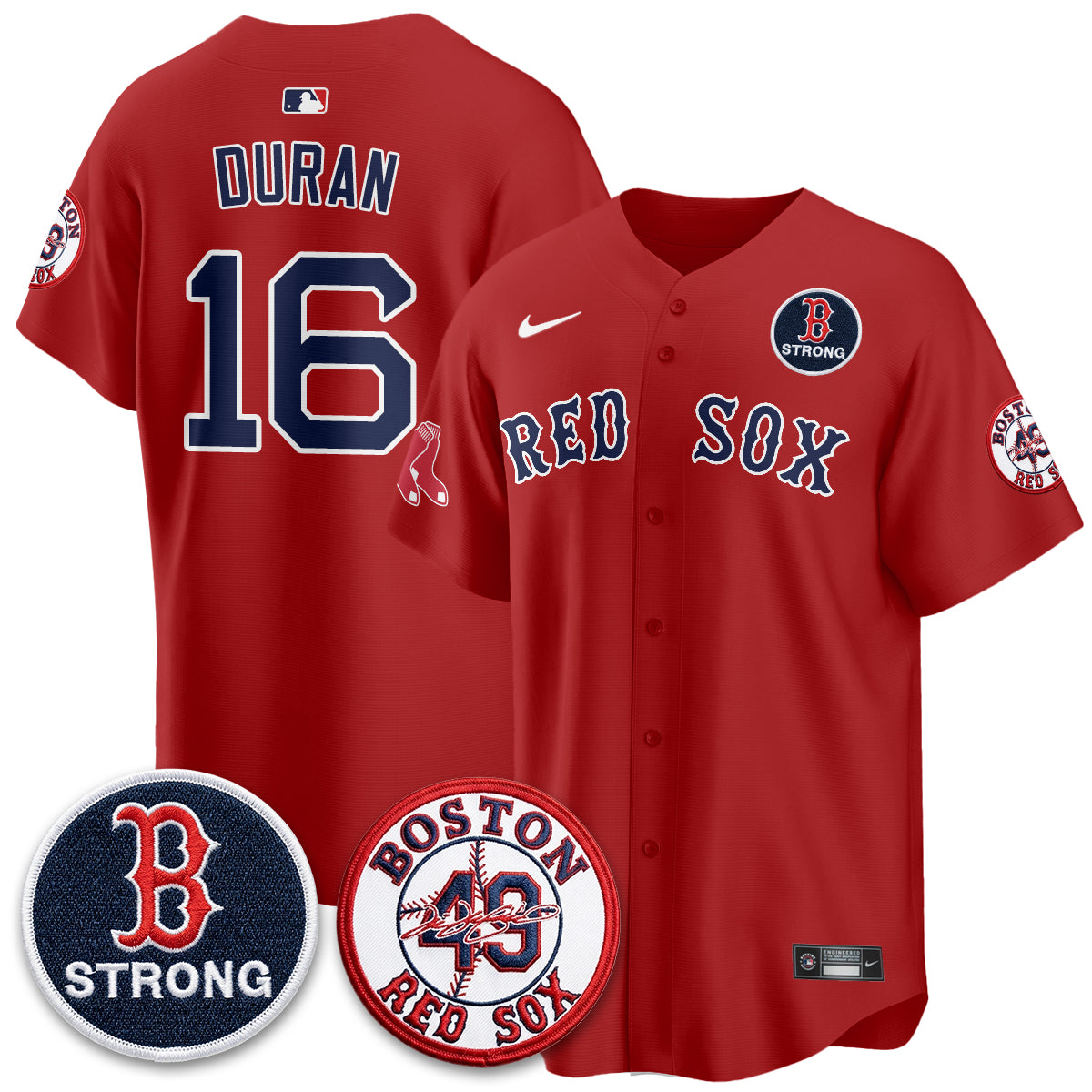 BOS Tim Wakefield Memorial Patch Vaper Premier Limited Jersey - All Stitched V2