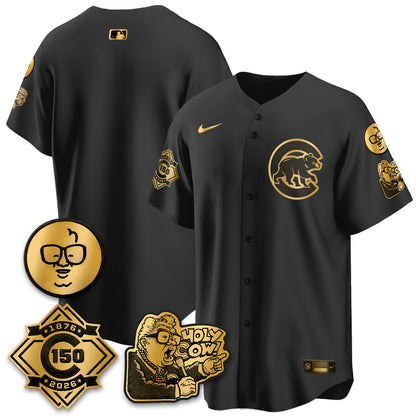 CHC 150th Anniversary Harry Caray Holy Cow Vapor Premier Limited Jersey - All Stitched V3