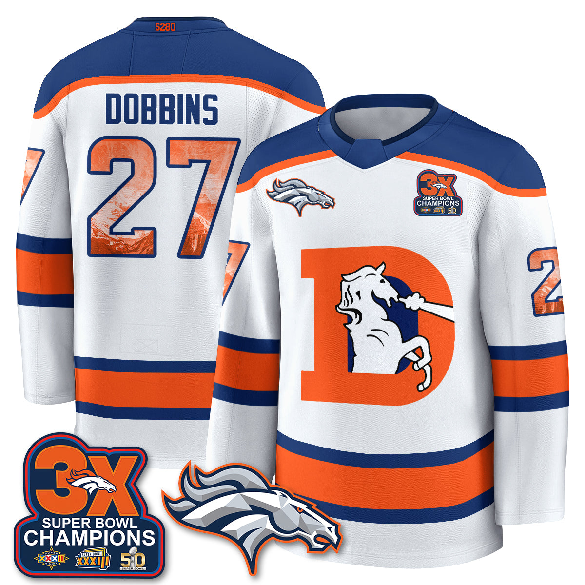 DEN Fan Gear Edition Hockey Jersey - Stitched