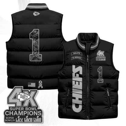 KC 2026 Salute to Service Puffer Vest - Printed