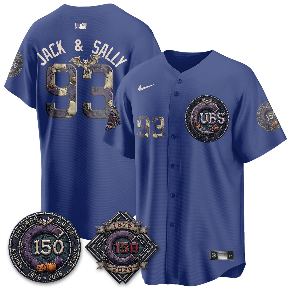 Chicago Cubs Nightmare Edition Vapor Limited Jersey - Printed