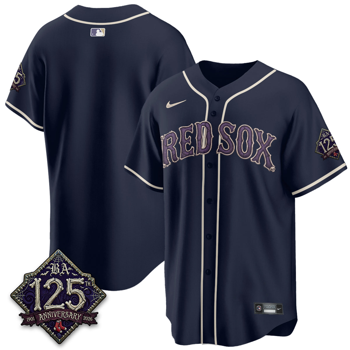 Boston Red Sox Nightmare Vapor Limited Jersey - Stitched