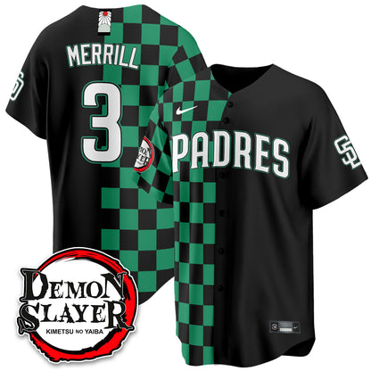 San Diego Padres Demon Slayer Vapor Limited Jersey - Stitched