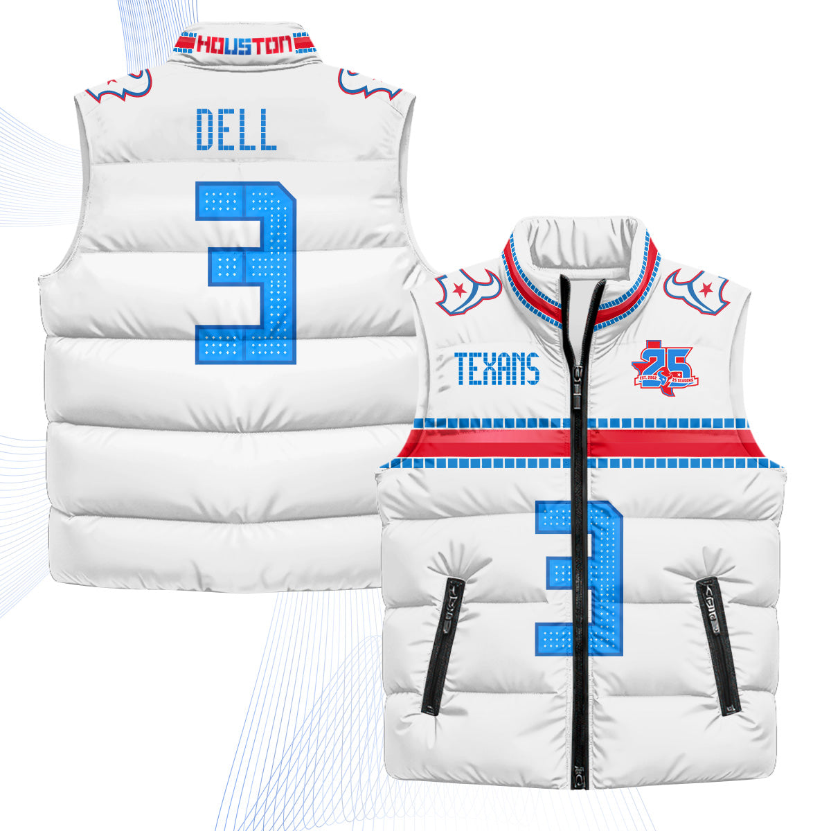 HOU 2026 Rivalries Puffer Vest - Printed