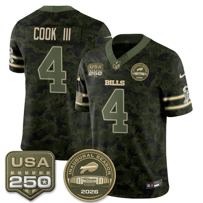 BUF 2026 Salute to Service Edition Vapor Jersey - Stitched
