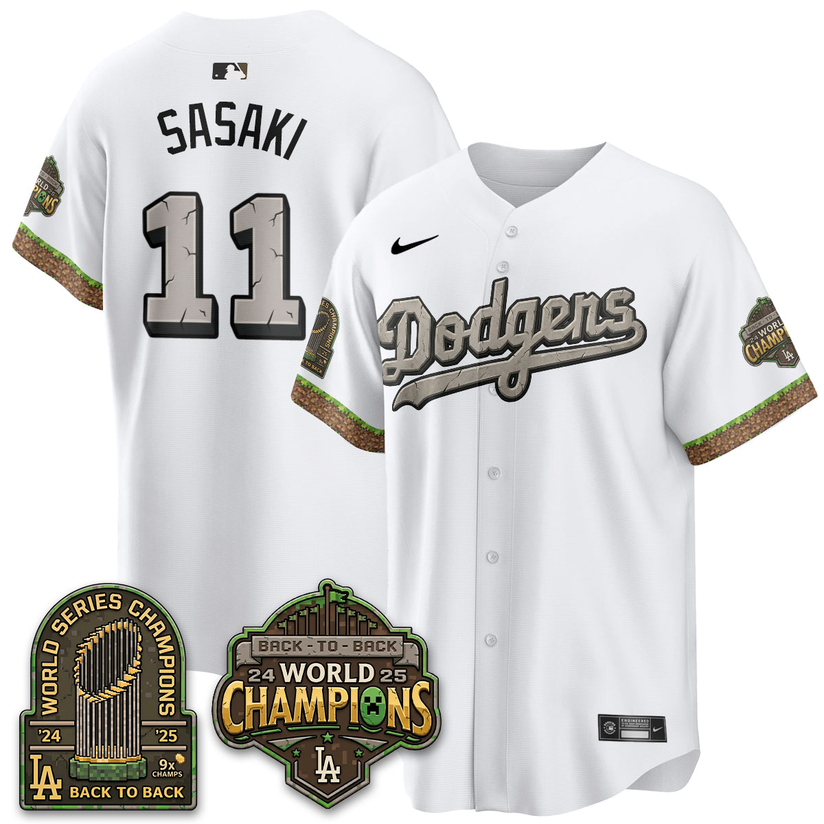 Los Angeles Dodgers x Voxel Game Vapor Jersey - Printed