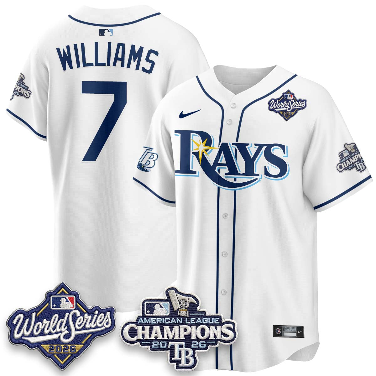 TBR WS26 &  2026 AL Champions Limited Gray Jersey - Stitched N2