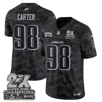 Philadelphia Eagles Salute to Service V2 Vapor Jersey - Stitched
