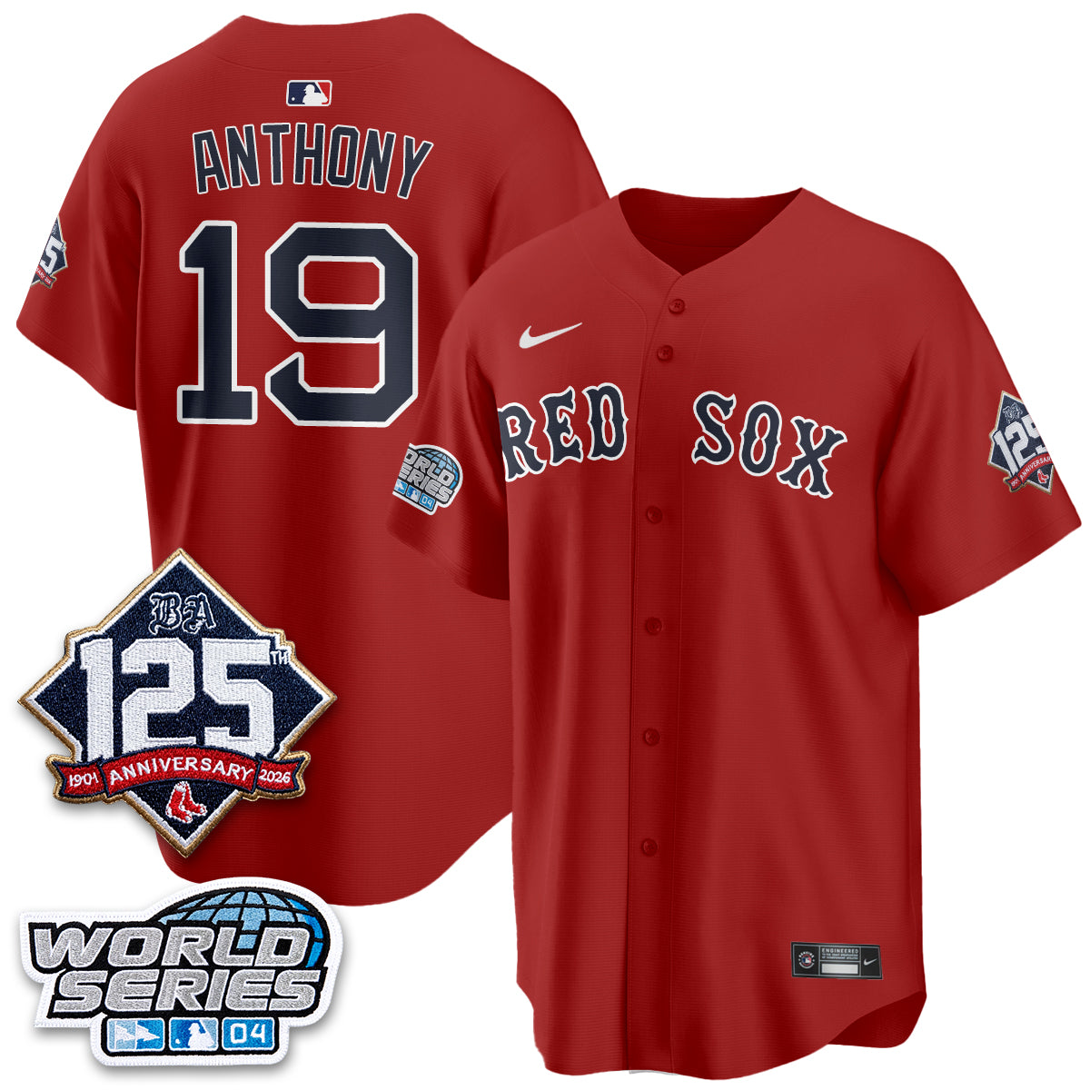 Boston Red Sox Throwback 2004 Vapor Jersey - Stitched