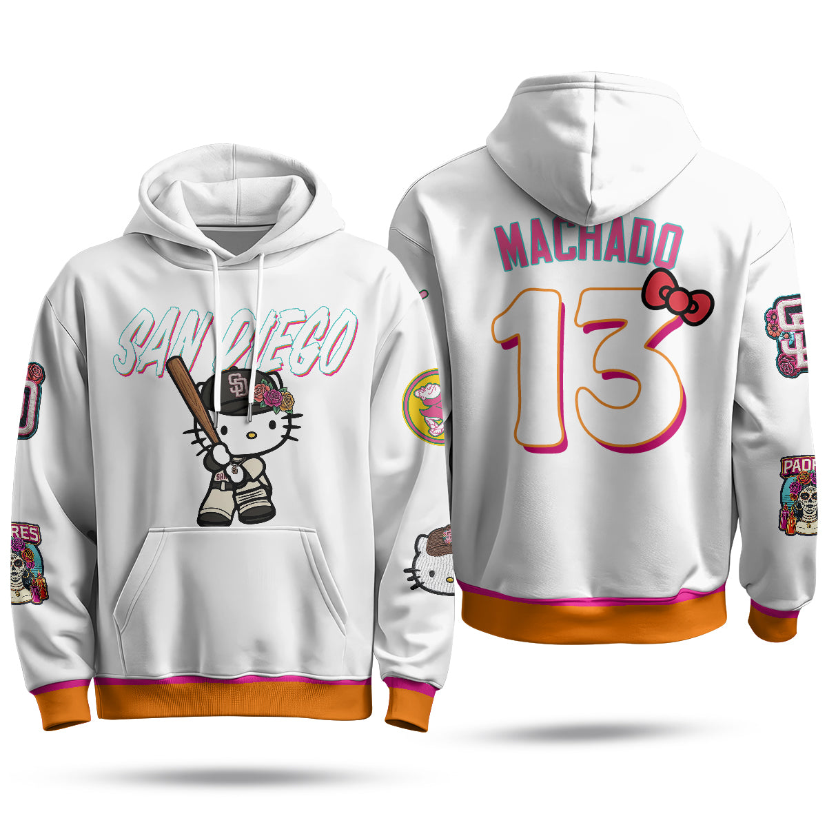 SD x Meow KT Fleece Hoodie - Printed