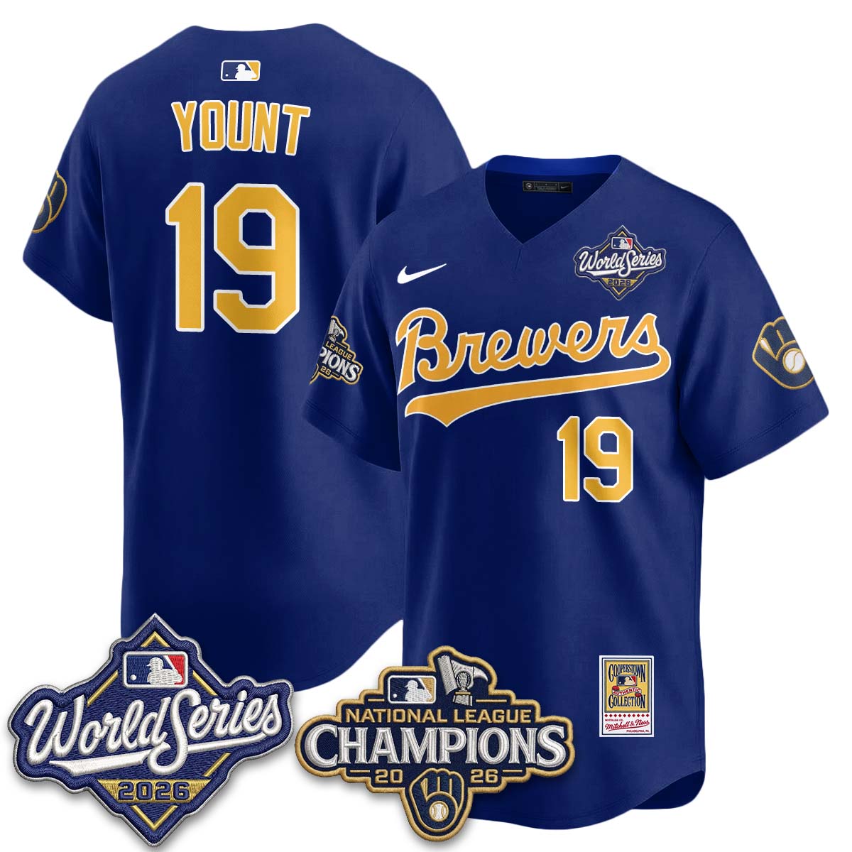 MIL 2026 NL Champions Throwback Jersey - Stitched
