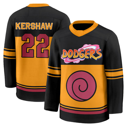 Los Angeles Dodgers Naruto Edition Vapor Hockey Jersey - Stitched