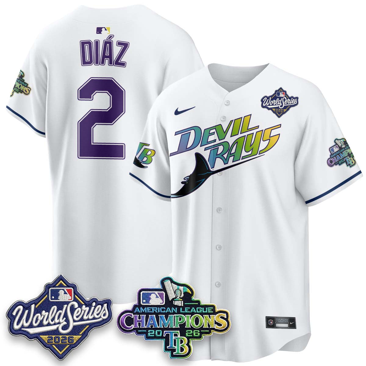 TBR WS26 &  2026 AL Champions Limited Gray Jersey - Stitched N2