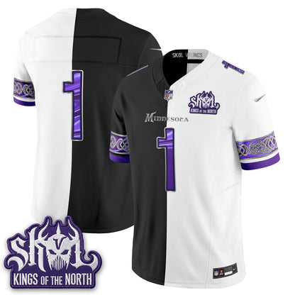 Minnesota Vikings Warrior Split Edition Vapor Jersey - Stitched