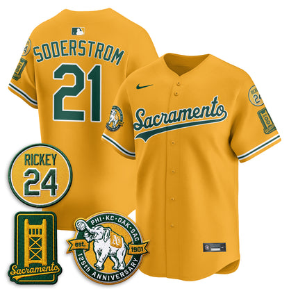 OAK 2026 Alternate Sacramento - Celebrating 125 Years -  Limited Vapor Green Jersey - All Stitched