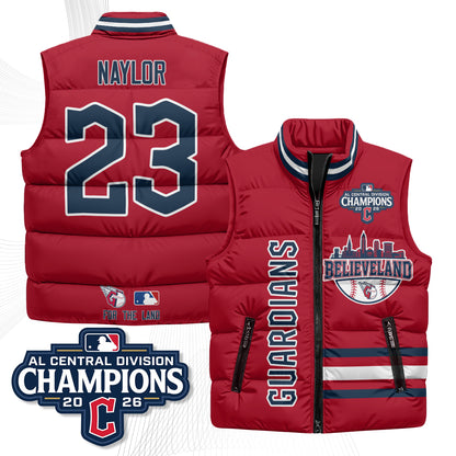 CLE Believeland Puffer Vest - Printed
