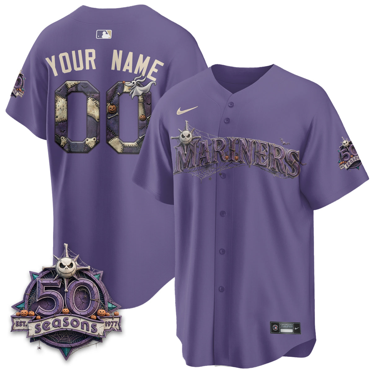 Seattle Mariners Nightmare Edition Vapor Limited Custom Jersey - Printed