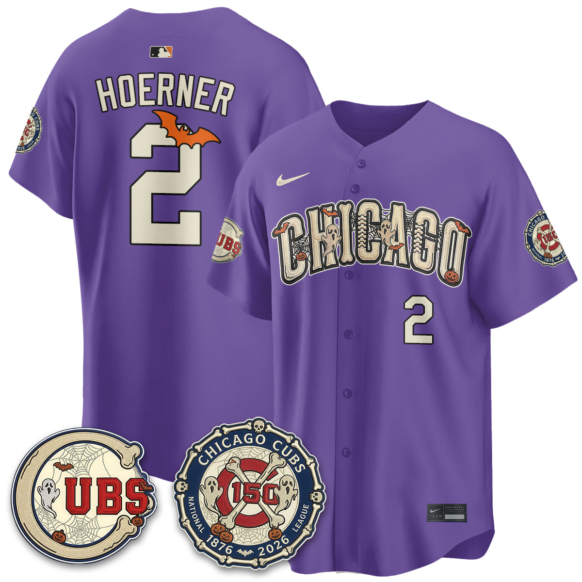 Chicago Cubs Halloween 2026 Vapor Limited Jersey - Stitched