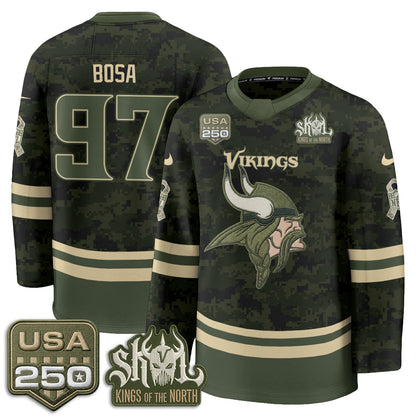 MIN 2026 Salute To Service Edition Hockey Jersey - Printed