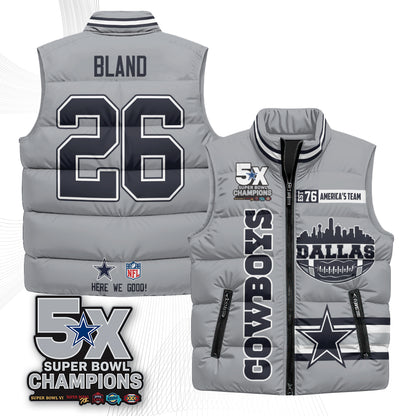 DAL "America's Team" Puffer Vest - Printed