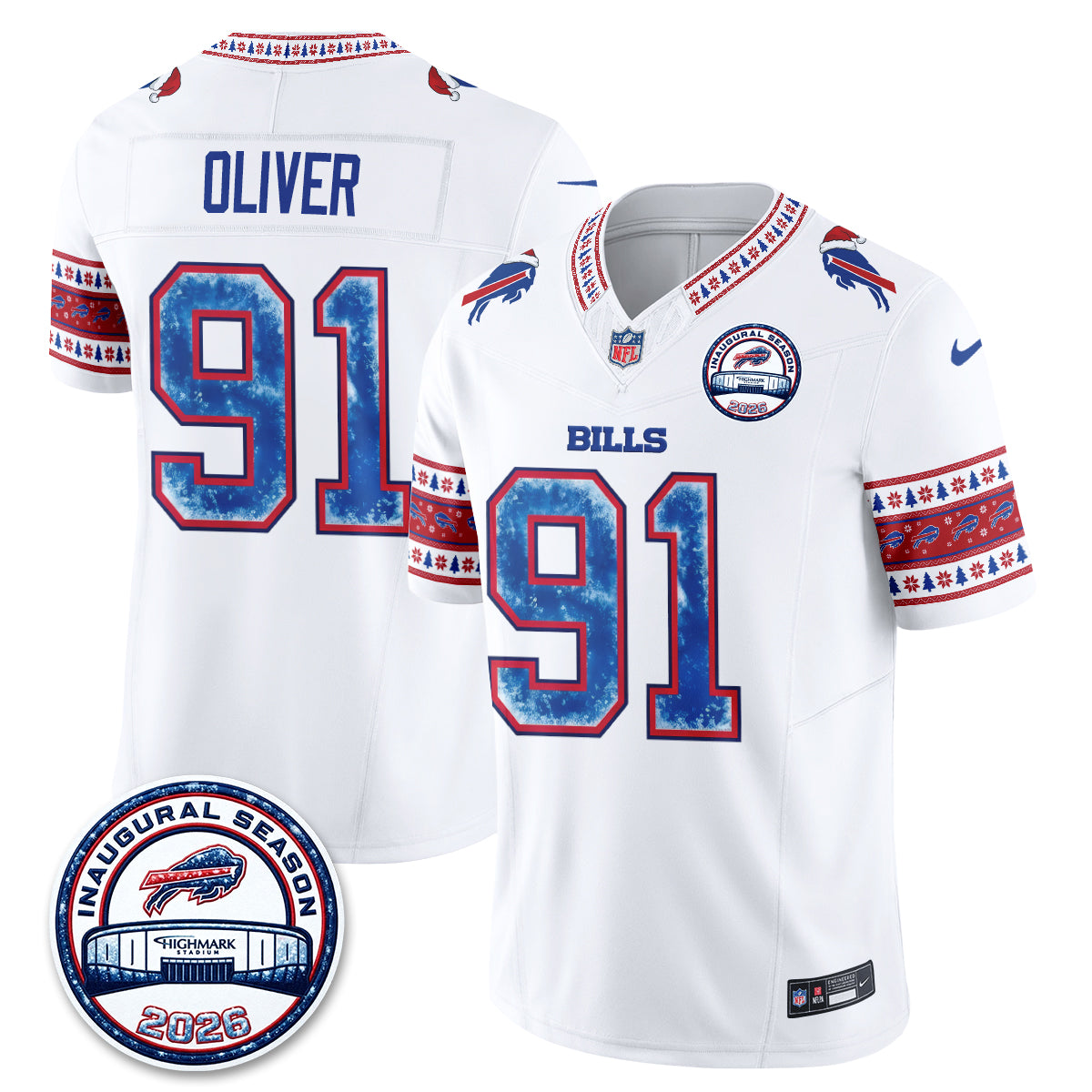 BUF Xmas Edition Vapor Jersey - Stitched