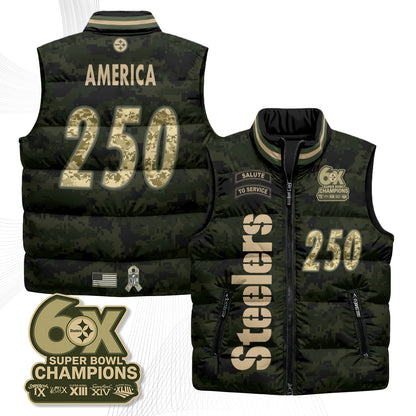PIT 2026 Salute to Service Puffer Vest - Printed