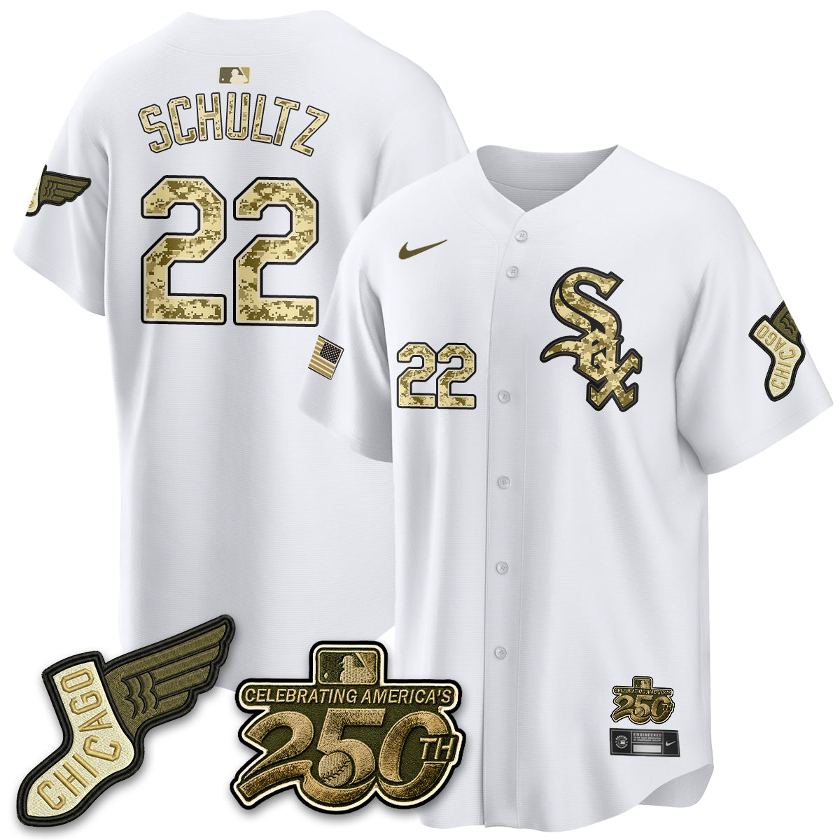 Chicago White Sox Salute to Service 2026 Vapor Limited Jersey - Stitched