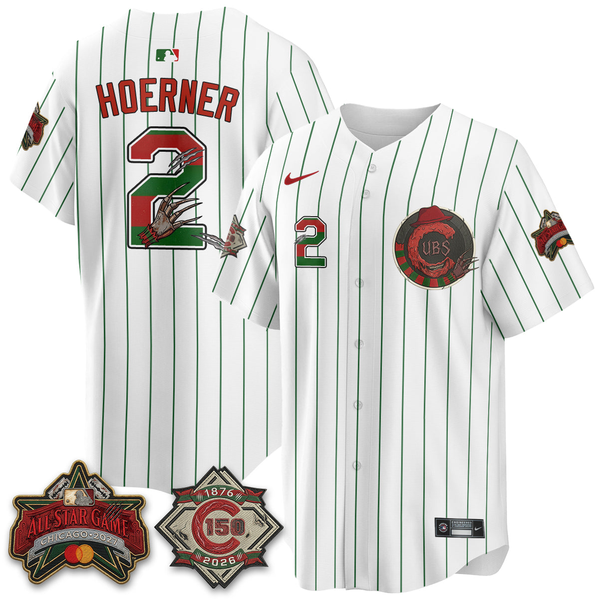 CHC A Nightmare on Wrigley Field Edition Vapor Jersey - Stitched