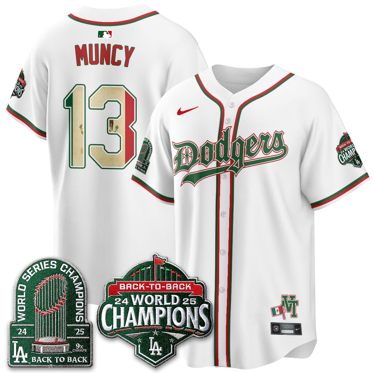 Los Angeles Dodgers x Mexico Style Vapor Jersey - Stitched
