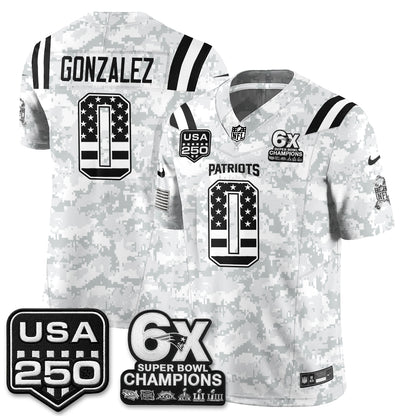 New England Patriots 2026 Salute to Service Edition Vapor Jersey - Stitched