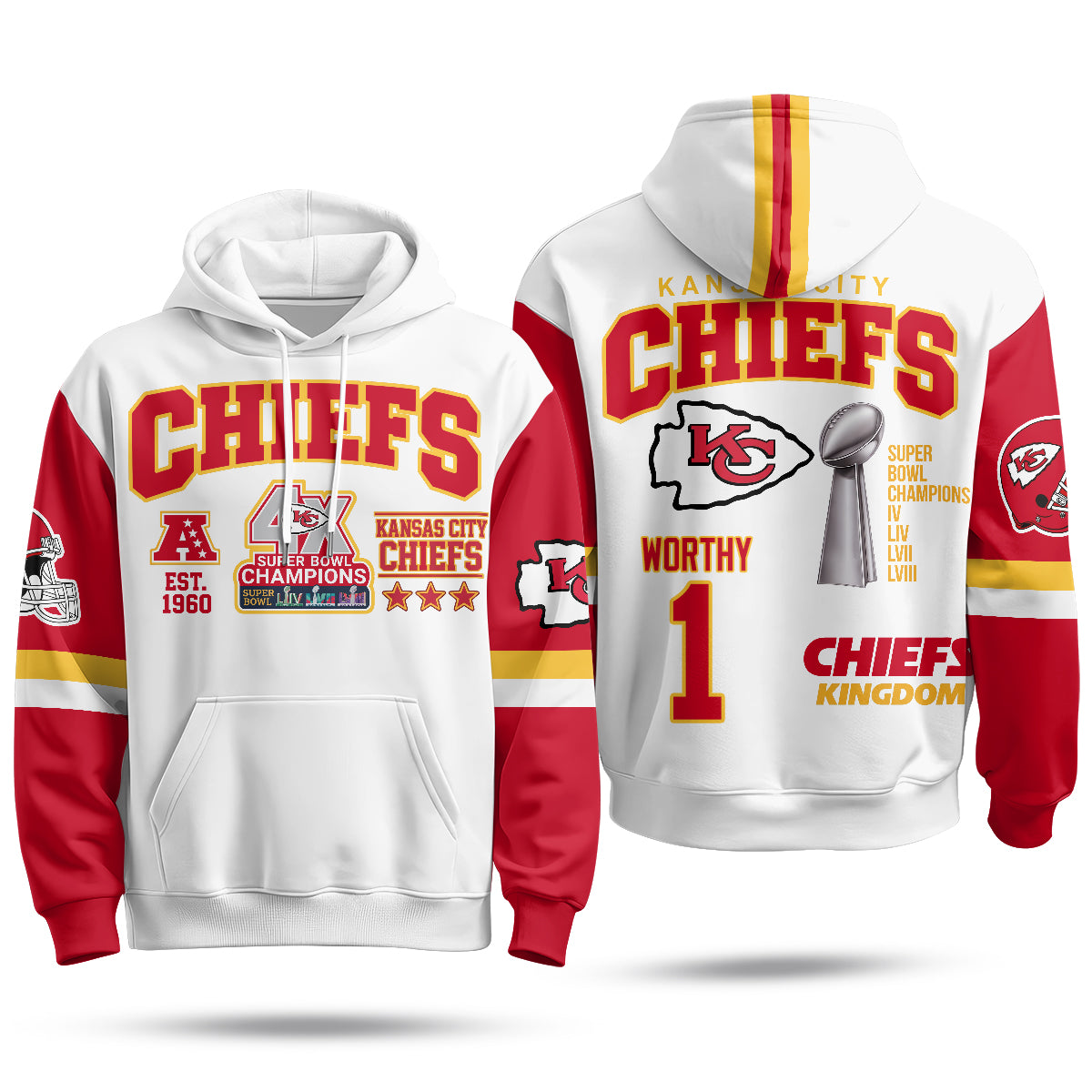 KC 4X Champs Gold Edition Fleece Hoodie - Printed