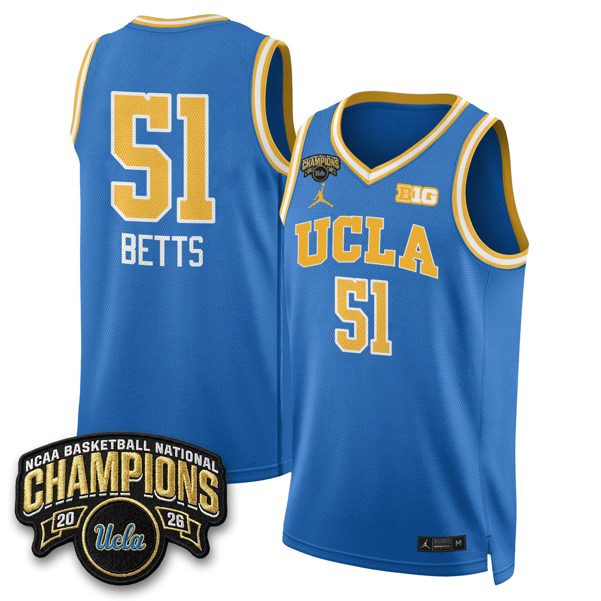 UCLA Women's Basketball Champion 2026 Limited Jersey -  All Stitched