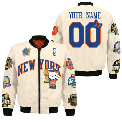 NYK 2026 NBA Finals Champions Limited Edition Custom Bomber Jacket V3- Printed
