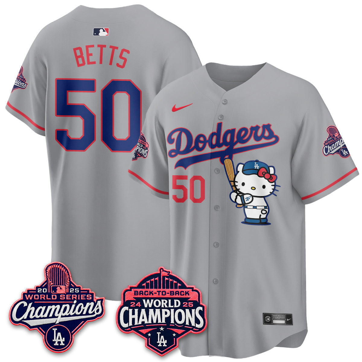 LAD x Hello Kitty Night 2026 Vapor White Jersey - All Stitched